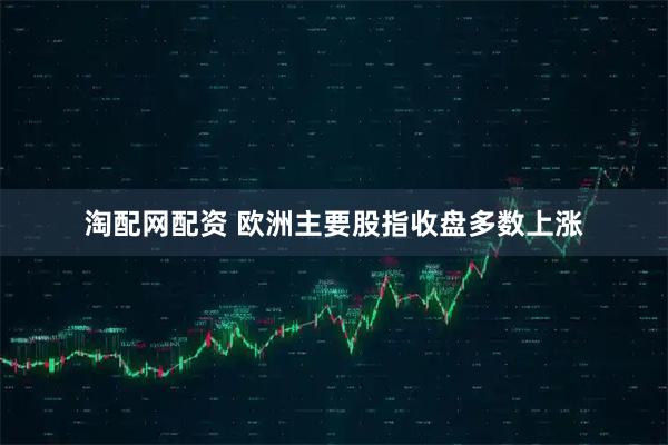 淘配网配资 欧洲主要股指收盘多数上涨