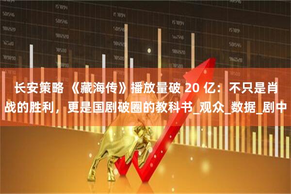 长安策略 《藏海传》播放量破 20 亿：不只是肖战的胜利，更是国剧破圈的教科书_观众_数据_剧中